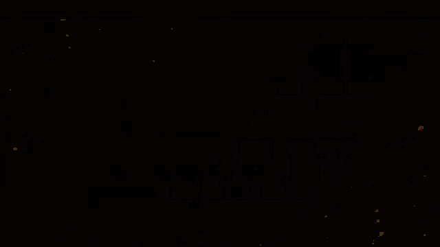 a black background with red yellow and white lines