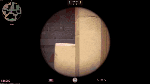 a soldier in a video game is kneeling in front of a brick wall with a score of $ 16000