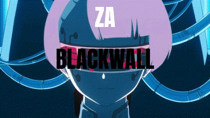 a girl with pink hair is wearing a helmet that says za blackwall on it