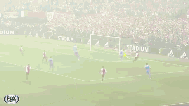 a fox sports broadcast of a soccer game
