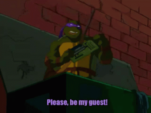 Tmnt Donatello GIF - Tmnt Donatello Please Be My Guest GIFs