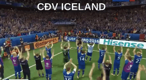 Cđv Iceland GIF - Cổvũ Vỗtay ăn Mừng GIFs
