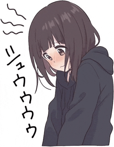 a girl in a black hoodie is making a funny face with her eyes closed .