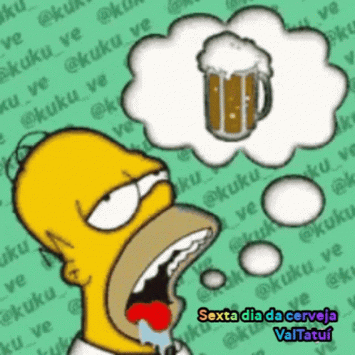 Sexta Feira Valtatui Beer GIF - Sexta Feira Valtatui Beer The Simpsons GIFs