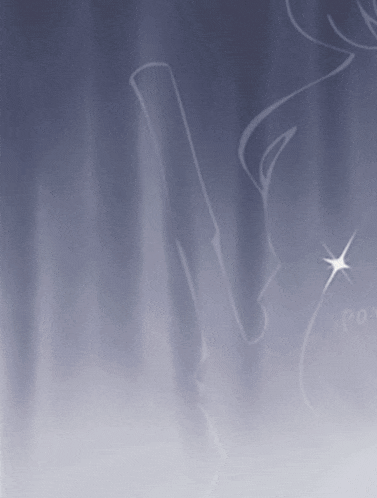 a silhouette of a person holding a sword with a glowing star in the background