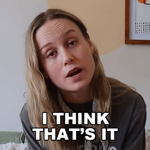 I Think Thats It For Now Brie Larson GIF - I Think Thats It For Now Brie Larson Thats It For Now GIFs