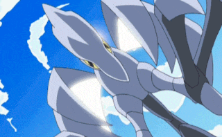 a cartoon character is flying through the air