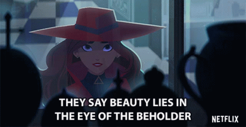They Say Beauty Lies In The Eye Of The Beholder Gina Rodriguez GIF - They Say Beauty Lies In The Eye Of The Beholder Gina Rodriguez Carmen Sandiego GIFs