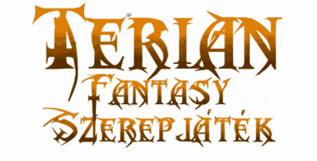 a logo that says ' terrain fantasy szekep jatek ' on it