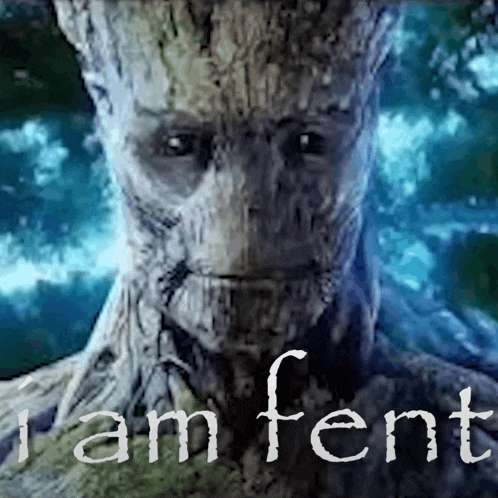 a picture of a tree with the words " i am fent " on the bottom