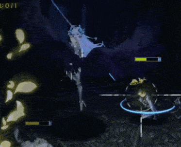 a screenshot of a video game shows a bird with a sword and a yellow bar that says 0/11
