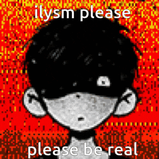a black and white drawing of a boy with a mask on his face and the words `` ilysm please please be real '' .