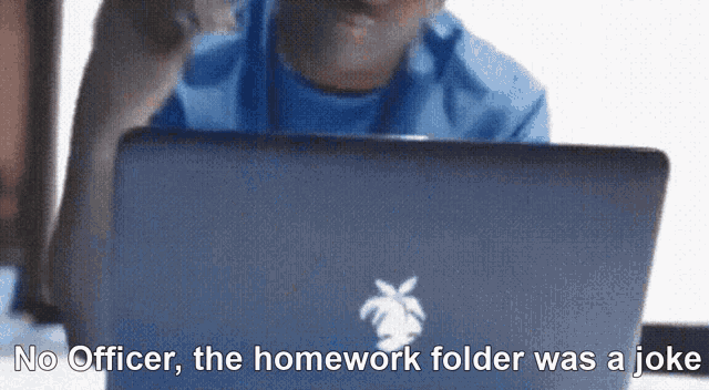 Homework Folder GIF - Homework Folder Joke GIFs