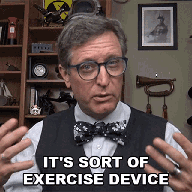 Its Sort Of Exercise Device Lance Geiger GIF - Its Sort Of Exercise Device Lance Geiger The History Guy GIFs