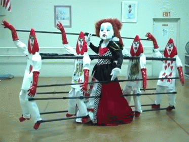 Normal. GIF - Dance Queen Of Hearts Wtf GIFs