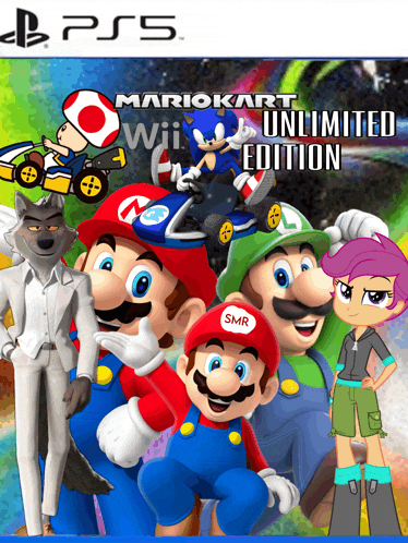 a ps5 mario kart unlimited edition video game