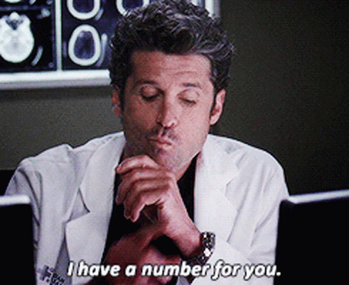 Greys Anatomy Derek Shepherd GIF - Greys Anatomy Derek Shepherd I Have A Number For You GIFs