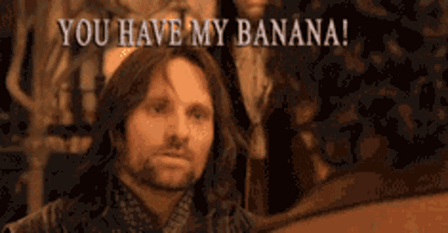 Lord Of The Rings Banana GIF - Lord Of The Rings Banana GIFs