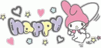 Happy Sanrio GIF - Happy Sanrio Onegai My Melody GIFs