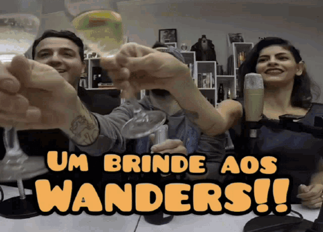 Podcast Wanda Wanders GIF - Podcast Wanda Wanders Brinde GIFs