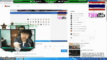a computer screen shows a screenshot of a youtube channel