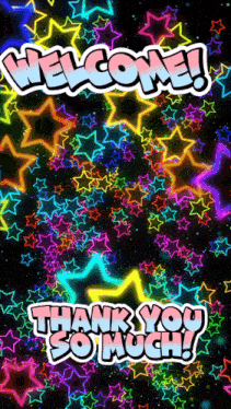 a sign that says welcome and thank you so much on it