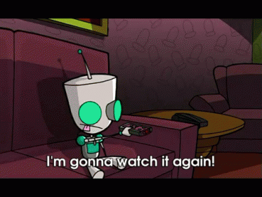 One More Time! GIF - Invader Zim Robot Again GIFs