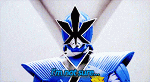 Power Rangers Blue Ranger GIF - Power Rangers Blue Ranger Im Not Sure GIFs