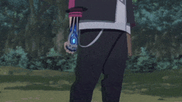 a man with a blue ball in his hand