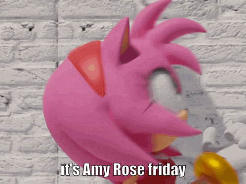 amy rose from the video game sonic the hedgehog