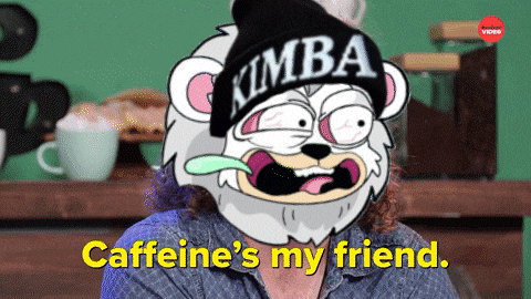 a cartoon of a bear wearing a kimba hat