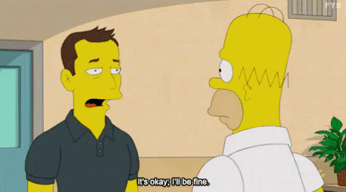 Heartbroken GIF - The Simpsons Ill Be Fine Its Okay GIFs