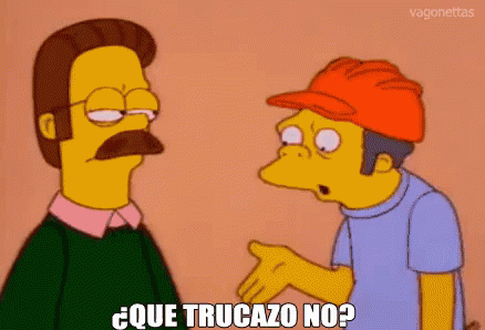 Que Trucazo No? GIF - Ned Flanders Moe Que Trucazo No GIFs