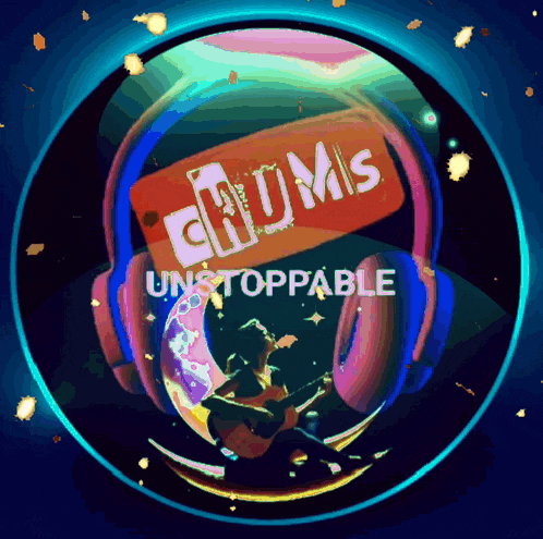 a sign that says ' chums unstoppable ' on it in a circle