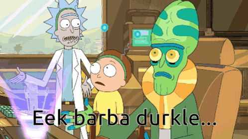 Rick And Morty Oh La La GIF - Rick And Morty Oh La La Eek Barba Durkle GIFs