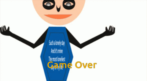 Game Over Shrugs GIF - Game Over Shrugs GIFs