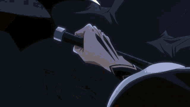 a person is holding a sword with a lightning bolt coming out of it