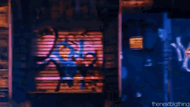 a blurry picture of a tv screen with the words the nextblgthing on the bottom