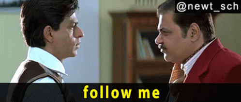 Main Hoon Na Satish Shah GIF - Main Hoon Na Satish Shah Follow Me I Said Follow Me GIFs