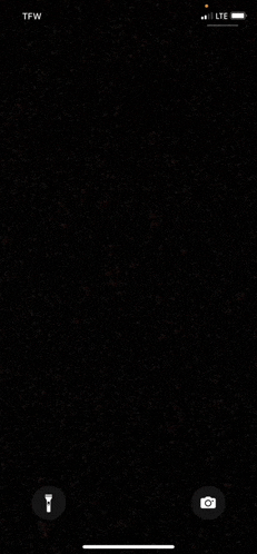 a phone screen with a flashlight and a camera on it