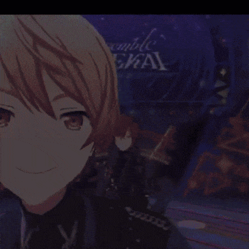 a close up of a person 's face with a smile on their face .