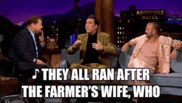 they all ran after the farmers wife who