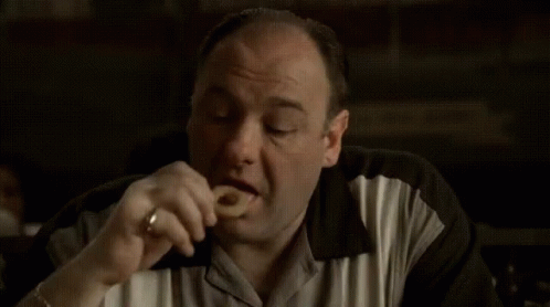 Eating Sopranos GIF - Eating Sopranos Onion Rings GIFs