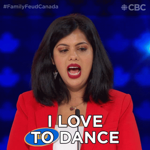 I Love To Dance Anu GIF - I Love To Dance Anu Family Feud Canada GIFs