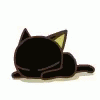 Black Cat GIF - Black Cat Enjoying GIFs