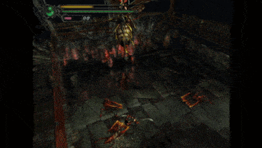 a video game with the number 00 on the top left