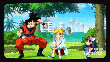 Goku Arale GIF - Goku Arale Usagi GIFs
