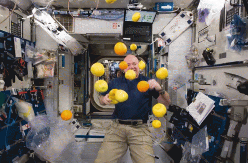 Juggling Fruit In Microgravity GIF - Nasa Juggling Fruit GIFs
