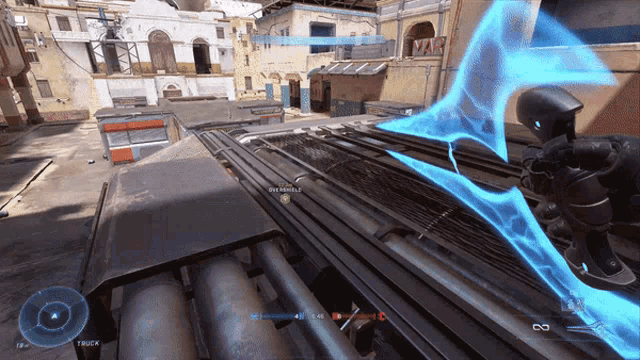 a screenshot of a video game with the word truck on the bottom left corner
