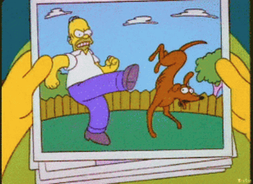 Homer Simpson Kick GIF - Homer Simpson Kick Mad GIFs